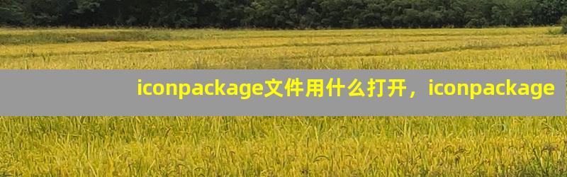 iconpackage文件用什么打开，iconpackage文件怎么看